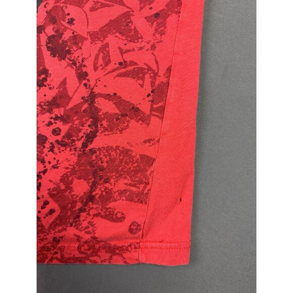 Vintage Y2K SouthPole AOP Red Shirt XL Streetwear Hype Art Logo Rare Hip Hop Art - Picture 10 of 16